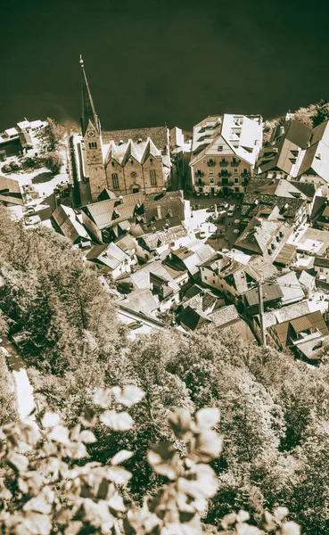 Удивительный Воздушный Вид Халл Летнем Сезоне Австрия — стоковое фото