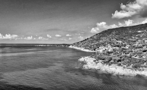 Strand Von Cavoli Insel Elba Panorama Luftaufnahme Der Wunderschönen Küste — Stockfoto