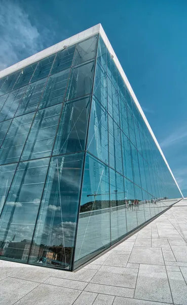 Oslo Jun Modern Shapes Opera House June 2010 Oslo Estrutura — Fotografia de Stock