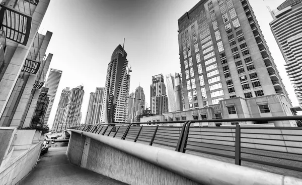 Dubai Marina Városképe Folyópartról Uae — Stock Fotó