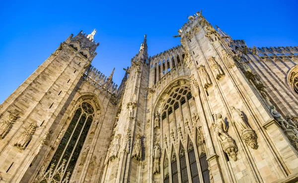 Милан Италия Удивительный Вид Милано Дуомо Католический Собор Закате — стоковое фото