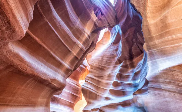 Wunderschöner Weitwinkelblick Auf Erstaunliche Sandsteinformationen Der Antilopenschlucht — Stockfoto