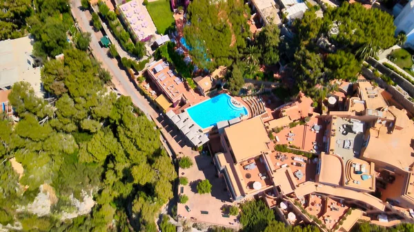 Prachtig Uitzicht Vanuit Lucht Kust Van Capri Island Het Zomerseizoen — Stockfoto