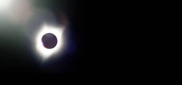 Eclissi Solare Totale Momento Prima Della Totalità — Foto Stock
