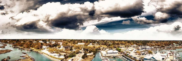 Panoramic Aerial View Georgetown Skyline South Carolina Usa — Stock Photo, Image