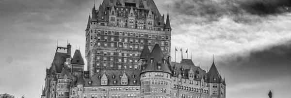 Wspaniałość Hotelu Chateau Frontenac Quebec Zamek — Zdjęcie stockowe