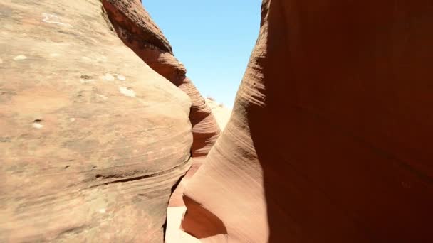 Amazing rock formációk Antelope Canyon, USA — Stock videók