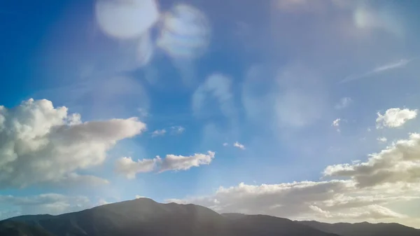 Vue Aérienne Panoramique Ciel Matin Depuis Drone Volant — Photo