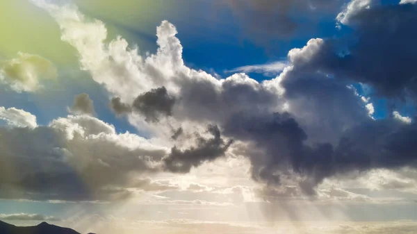 Vue Aérienne Panoramique Ciel Matin Depuis Drone Volant — Photo