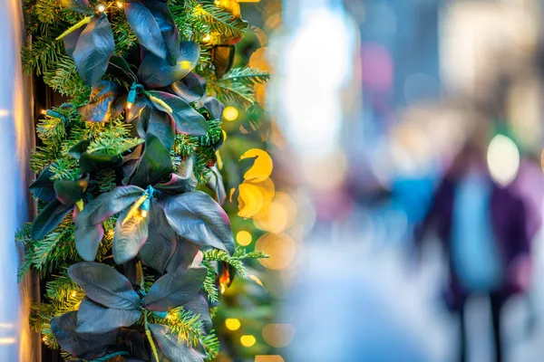 New York Noel Sokak Süslemeleri — Stok fotoğraf