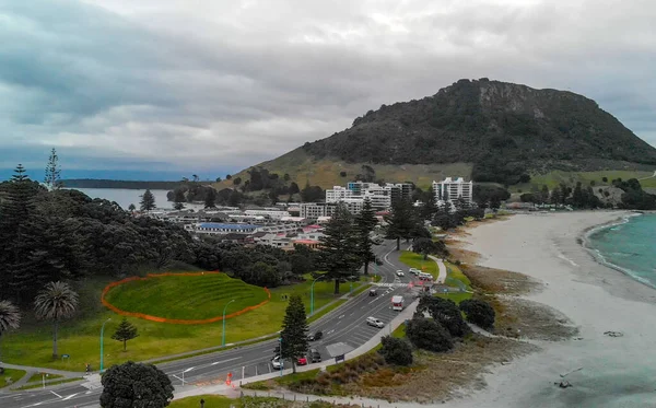 Maunganui Нова Зеландія Вид Висоти Гірського Прекрасного Узбережжя — стокове фото