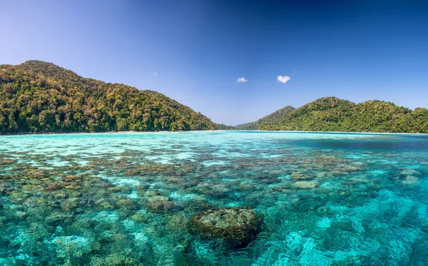 Kristallklares Wasser Der Surin Inseln Thailand — Stockfoto