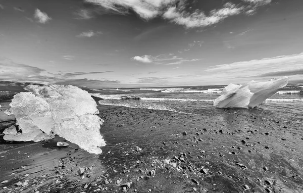 Zlanda Daki Jokulsarlon Gölü Buzdağları — Stok fotoğraf