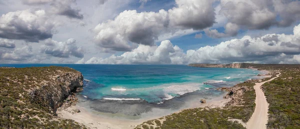 Pennington Bay Wonderful Beach Kangaroo Island South Australia Aerial View — Stock Photo, Image