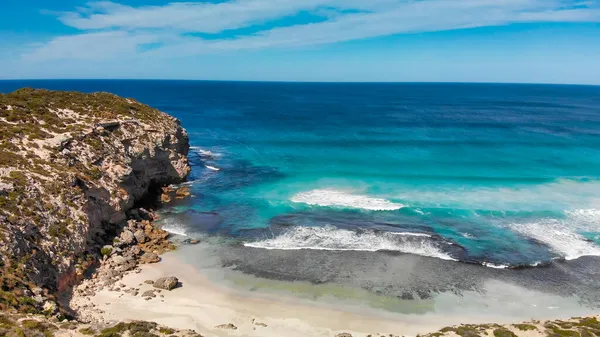 ペニントン湾は 南オーストラリア州カンガルー島の素晴らしいビーチです ドローンからの空中風景 — ストック写真
