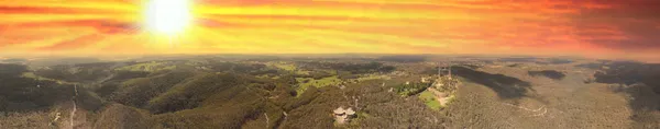 Adelaide Panorama Lotu Ptaka Mount Lofty Conservation Park Australia Drona — Zdjęcie stockowe