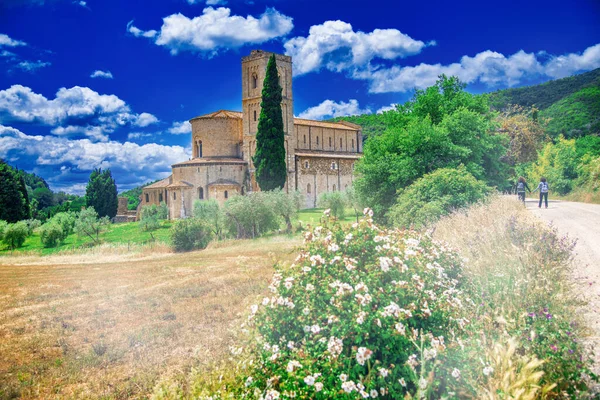 Abbay Saint Antimo Toscana Itália — Fotografia de Stock