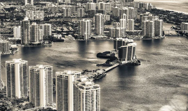 Vue Aérienne Miami Beach Skyline — Photo