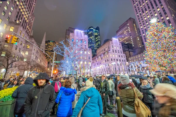 New York City November 30Th 2018 Menigte Van Toeristen Lokale — Stockfoto