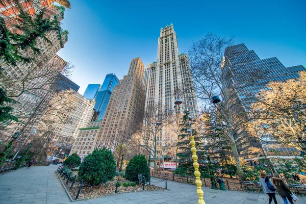 New York City Usa December 4Th 2018 Buildings Downtown Manhattan — Stock Photo, Image
