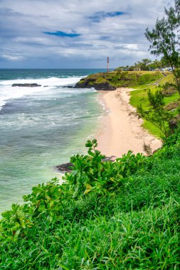 Güzel plaj Mauritius Adası