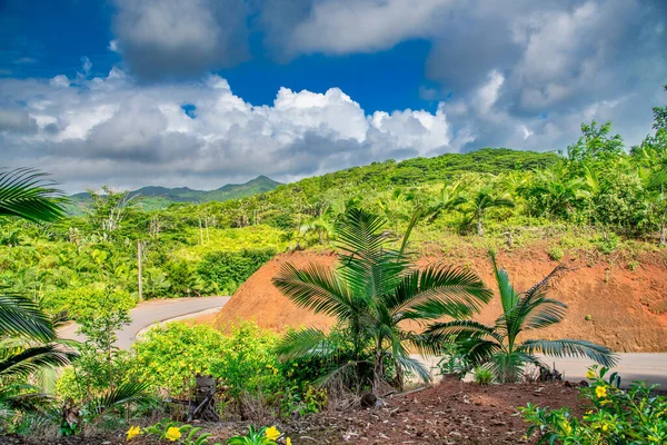 Veduta Aerea Bella Isola Tropicale Mauritius — Foto Stock