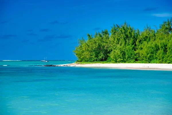 Gyönyörű Tengerpart Strand Mauritius Sziget — Stock Fotó