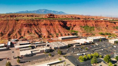 Nevada, Nevada 'da yaz mevsiminde St George gökyüzü silueti