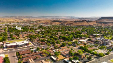 Nevada, Nevada 'da yaz mevsiminde St George gökyüzü silueti