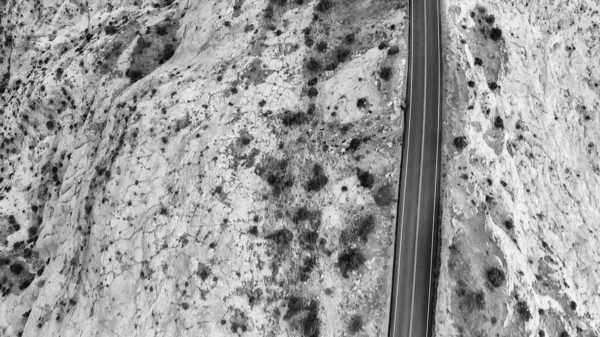 Luftaufnahme Der Straße Über Den Canyon — Stockfoto