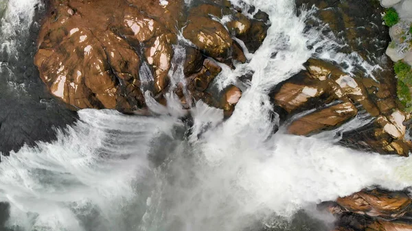 Vista Aérea Incrível Bela Shoshone Falls Rio Snake Twin Falls — Fotografia de Stock