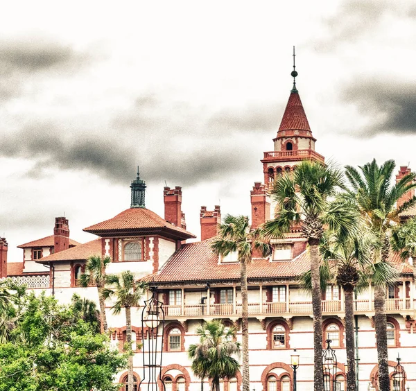 Flagler Collage Cloudy Day Augustine — Stock Photo, Image