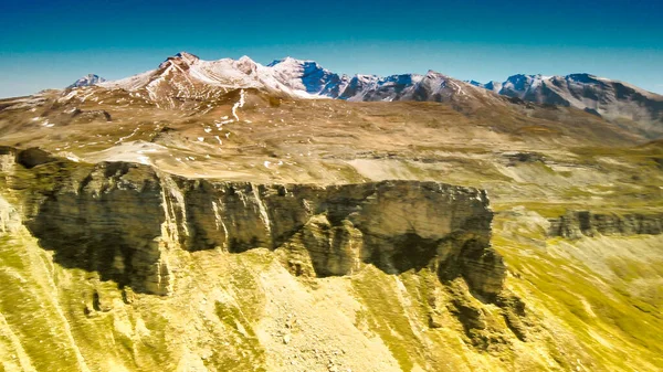 Grossglockner Alpin Montagnes Saison Estivale Vue Aérienne Depuis Drone — Photo