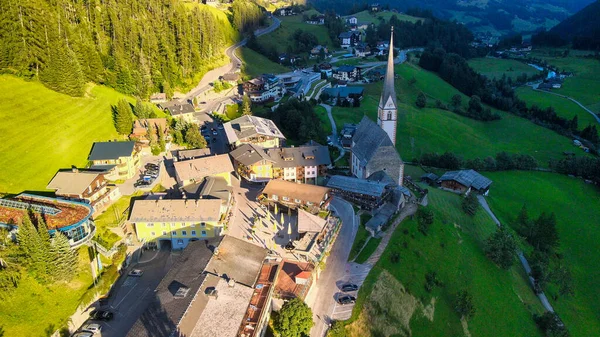 Aerial View Heiligenblut Small Alpin Town Austria — Stock Photo, Image