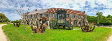 Boone Hall Çiftliği ve Bahçeleri, panoramik manzara, Güney Carolina Panoramik Manzarası.