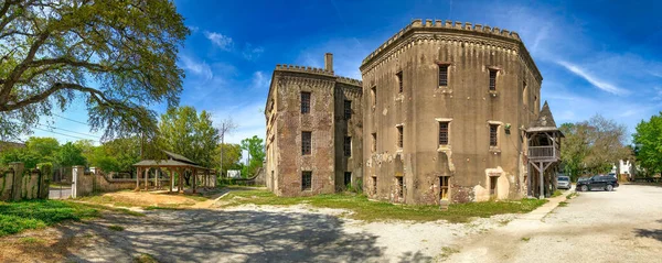 Więzienie Old Charleston Południowej Karolinie Widok Panoramiczny Słoneczny Dzień Usa — Zdjęcie stockowe