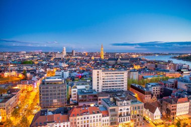 Antwerp ufuk çizgisinin havadan görünüşü, Belçika
