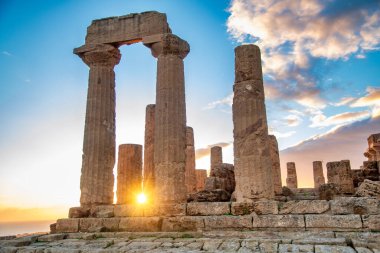 Agrigento - Sicilya, İtalya, tapınaklar Vadisi Juno Temple