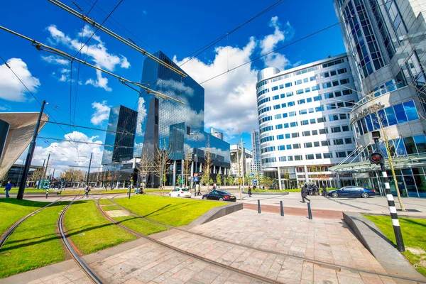 Rotterdam Nederländerna April 2015 Byggnader Centrum Vacker Solig Vårdag — Stockfoto