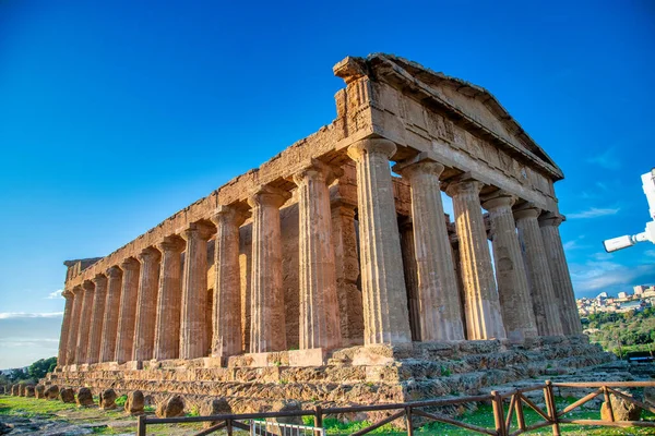 Chrám Concordia Údolí Chrámů Agrigento Sicílie Itálie — Stock fotografie