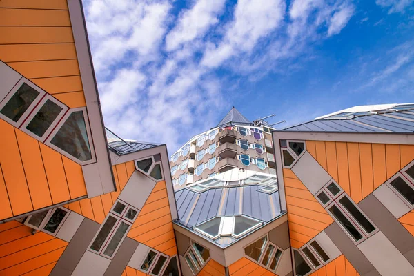 Rotterdam Netherlands April 2015 Cube Houses Located Rotterdam Holland Unsusual — Stock Photo, Image