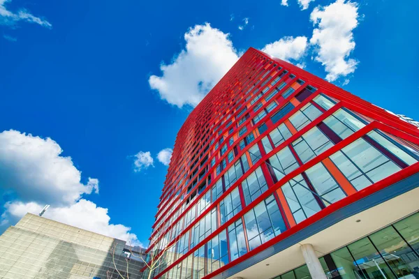 Centrum Rotterdamu Nizozemsko Budovy Modrá Obloha — Stock fotografie