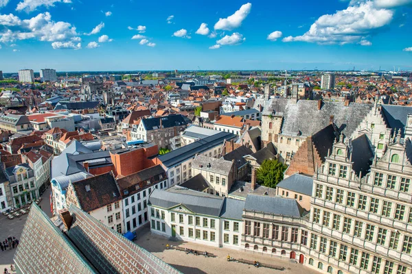 Gente Bélgica Abril 2015 Vista Del Centro Histórico Ciudad Gante —  Fotos de Stock