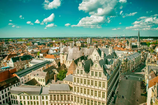 Ghent Belgien April 2015 Blick Auf Das Historische Stadtzentrum Von — Stockfoto