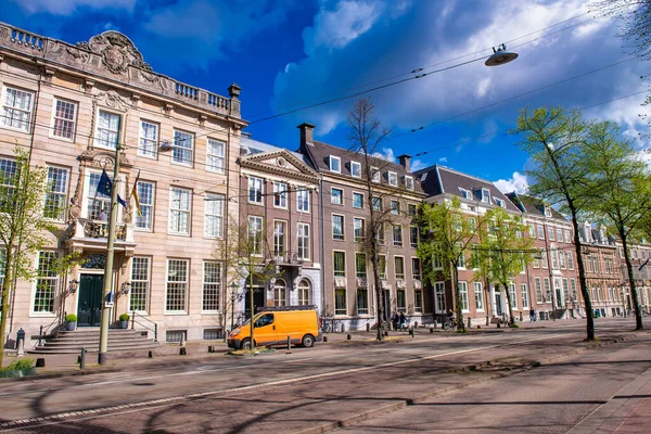 Здания Гааги Прекрасный Солнечный День Нидерланды — стоковое фото