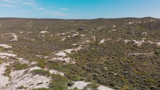 Klokaní ostrov Krajina z dronu v krásný den, Austrálie — Stock video
