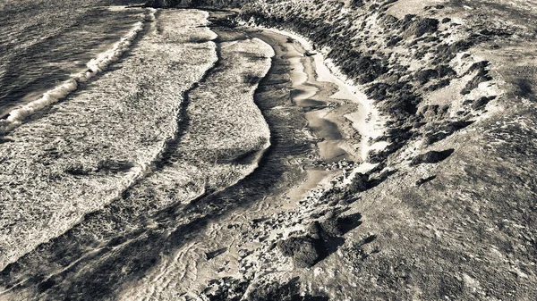 Isla Canguro Australia Shelly Beach Atardecer Desde Dron — Foto de Stock