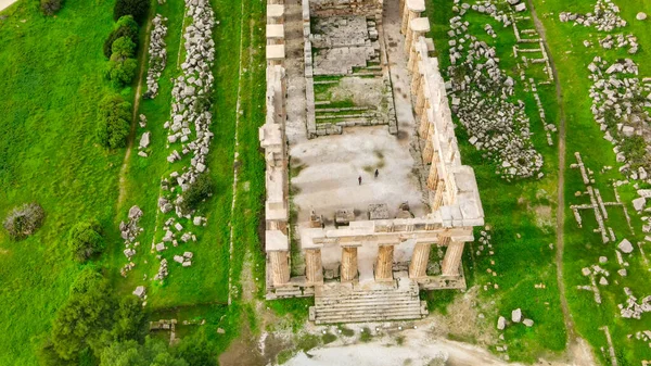 Selinunte Sicily Italy Acropolis Selinunte South Coast Sicily Italy Aerial — Stock Photo, Image