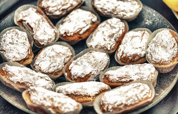 Ricciarelli Senesi Komposition Von Torten Aus Der Toskana Italien — Stockfoto