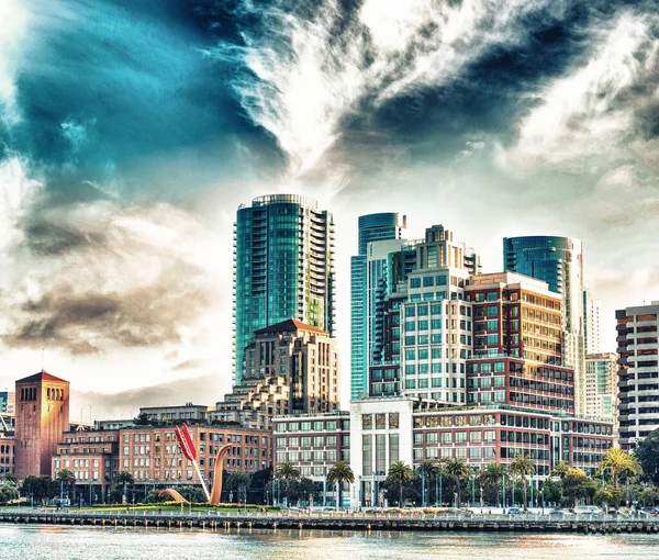 San Francisco Dämmerung Skyline — Stockfoto